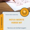 Apostila Técnico em Enfermagem Prefeitura de Nova Monte Verde MT 2025