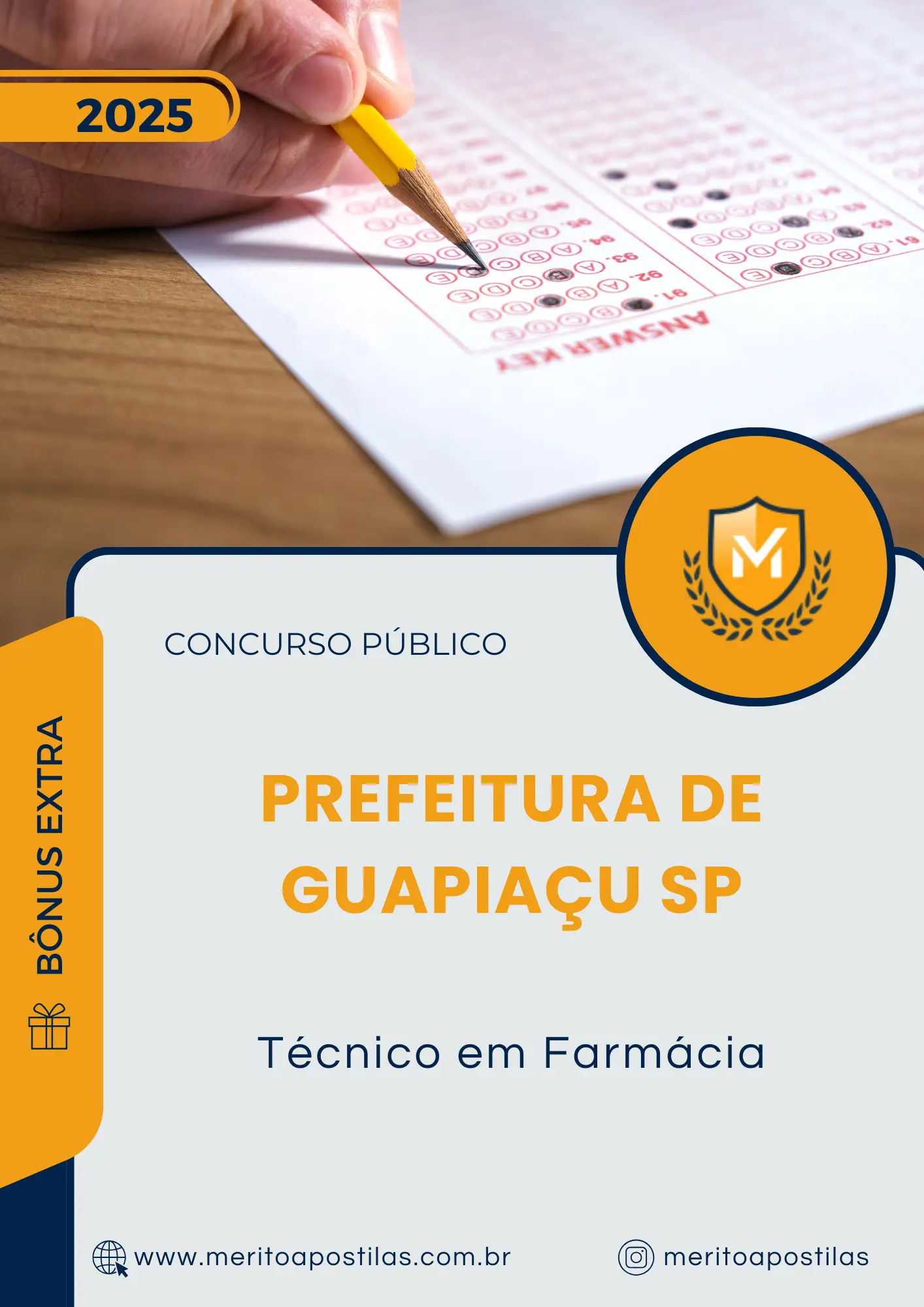 Apostila Técnico em Farmácia Prefeitura de Guapiaçu SP 2025