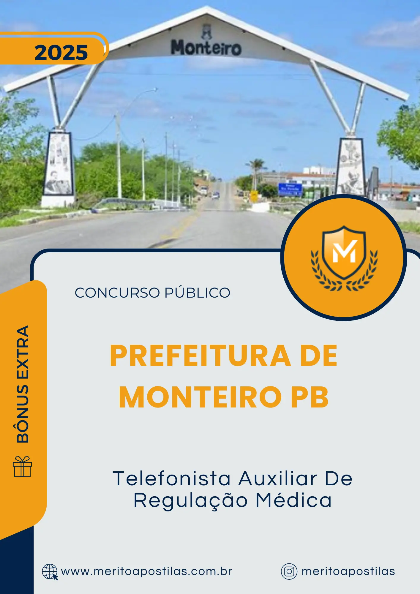 Apostila Telefonista Auxiliar De Regulação Médica Prefeitura de Monteiro PB 2025