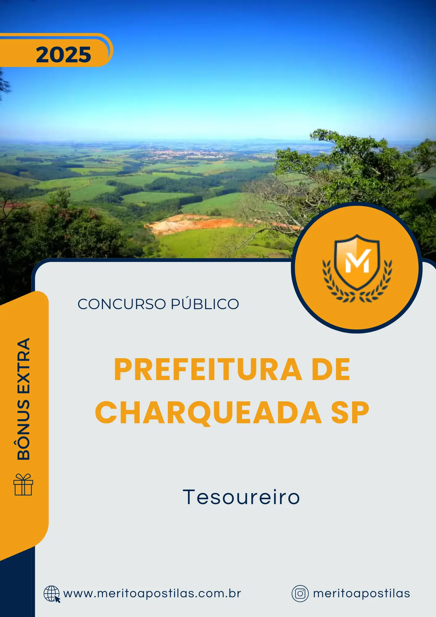 Apostila Tesoureiro Prefeitura de Charqueada SP 2025