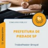Apostila Trabalhador Braçal Prefeitura de Piedade SP 2025