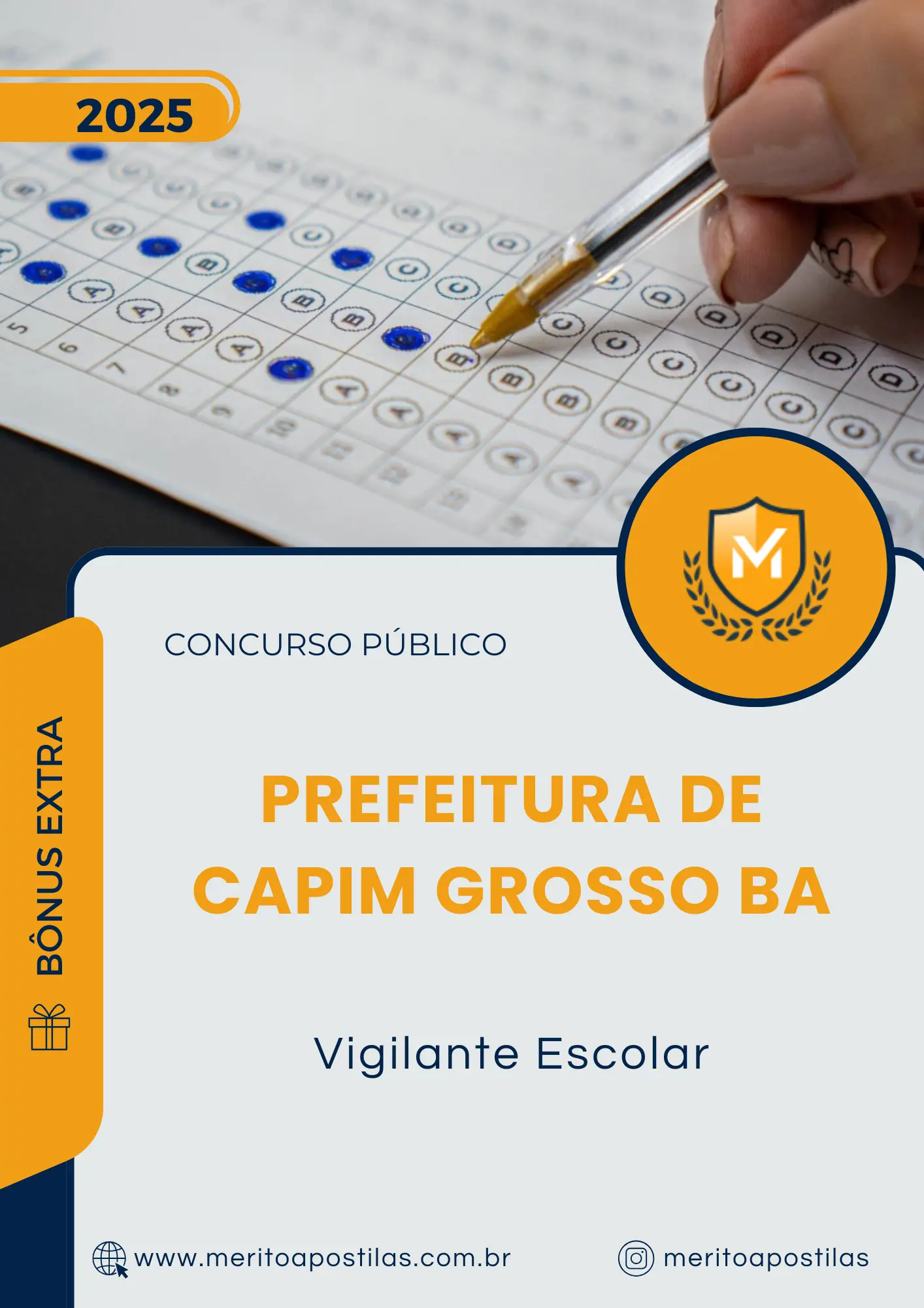 Apostila Vigilante Escolar Prefeitura de Capim Grosso BA 2025