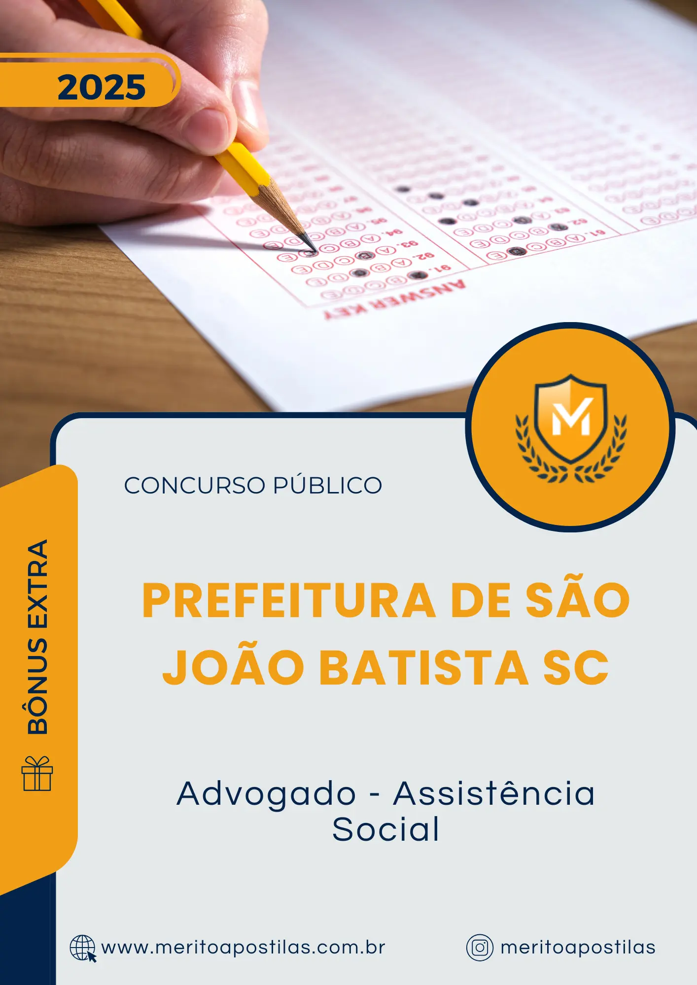 Apostila Advogado Assistência Social Prefeitura de São João Batista SC 2025