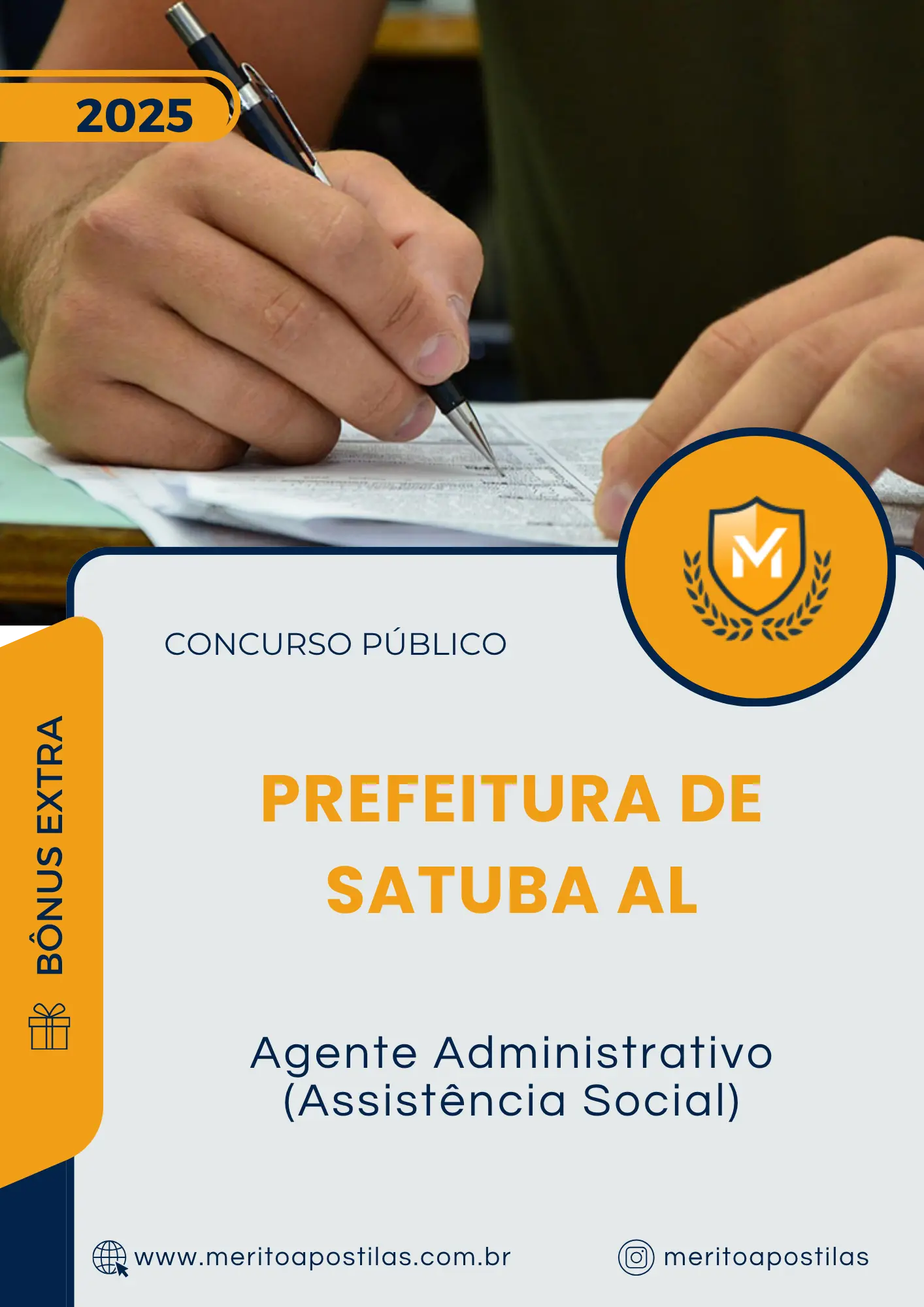 Apostila Agente Administrativo Assistência Social Prefeitura de Satuba AL 2025