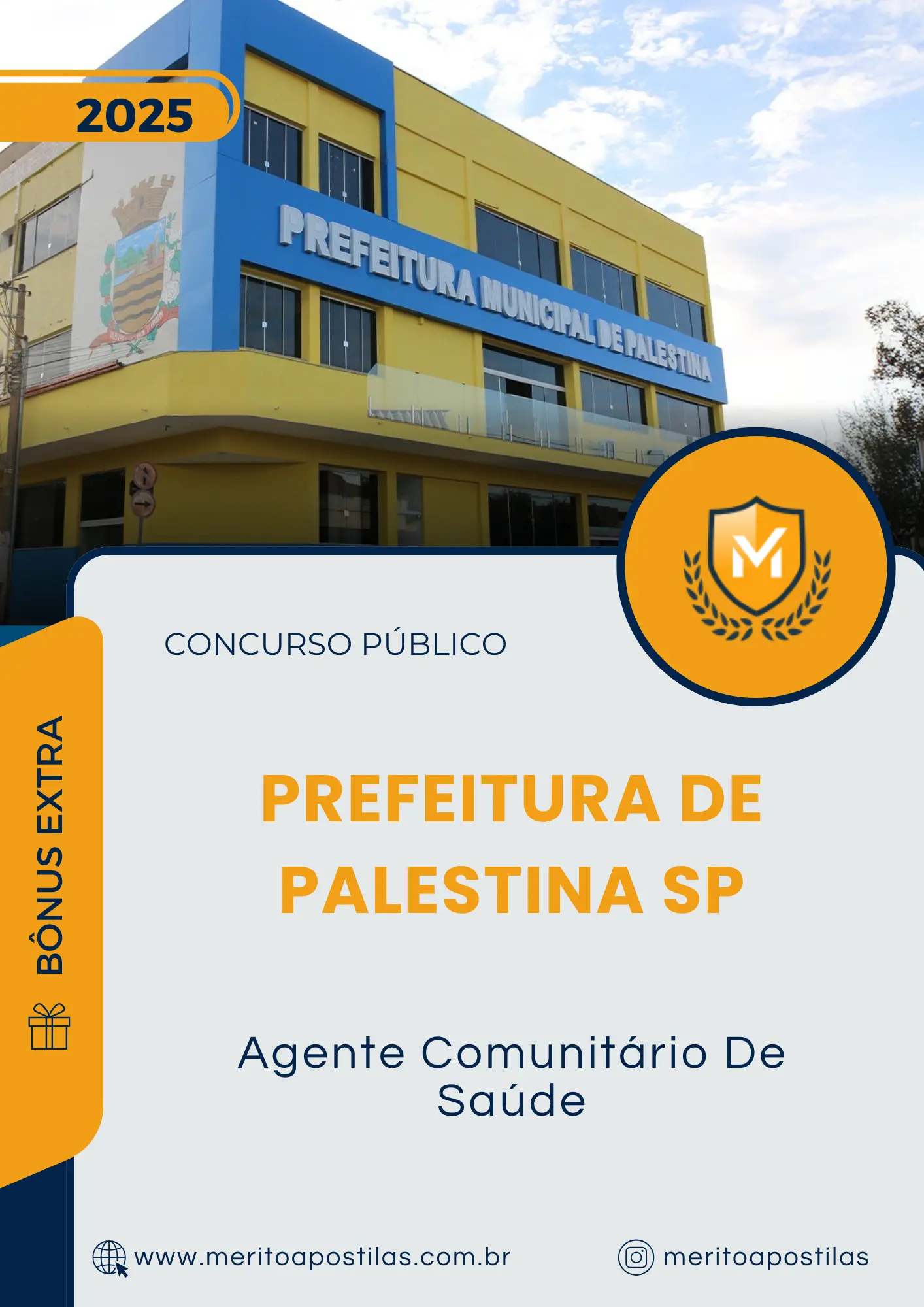 Apostila Agente Comunitário De Saúde Prefeitura de Palestina SP 2025