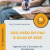 Apostila Educador Físico Prefeitura de São João do Pau D'Alho SP 2025