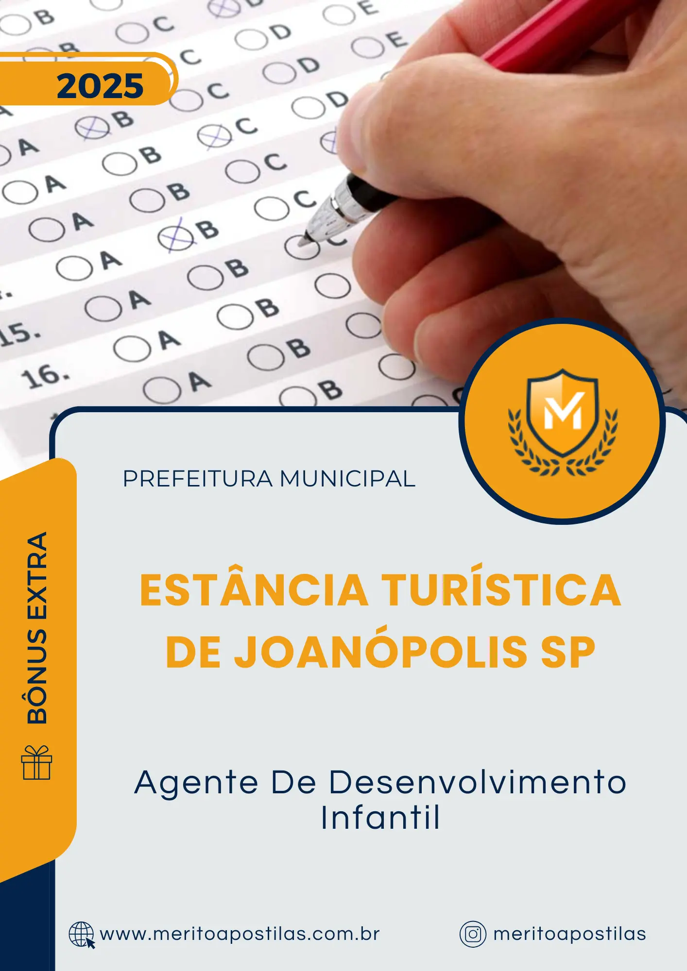Apostila Agente De Desenvolvimento Infantil Prefeitura da Estância Turística de Joanópolis SP 2025