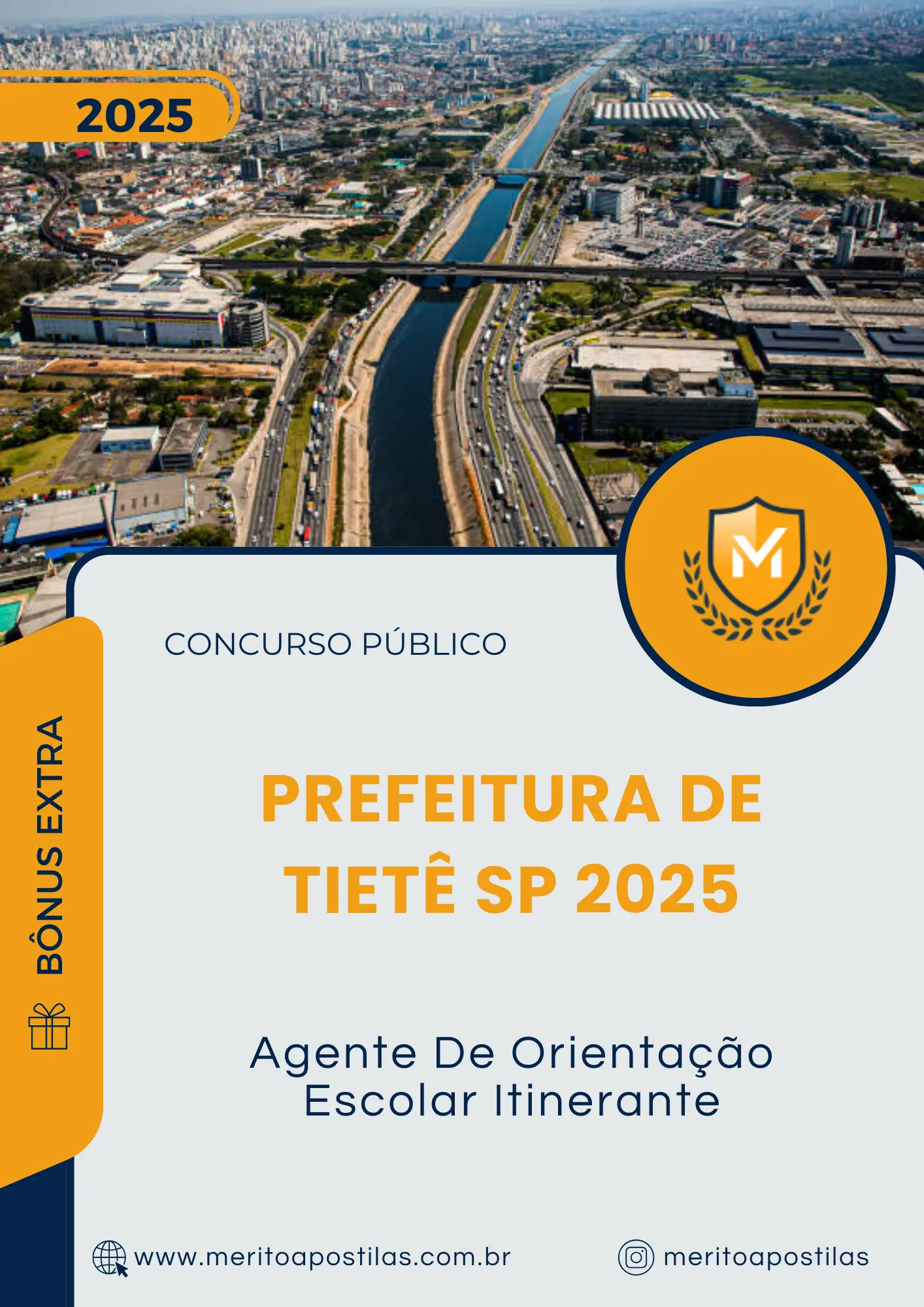 Apostila Agente De Orientação Escolar Itinerante Prefeitura de Tietê SP 2025