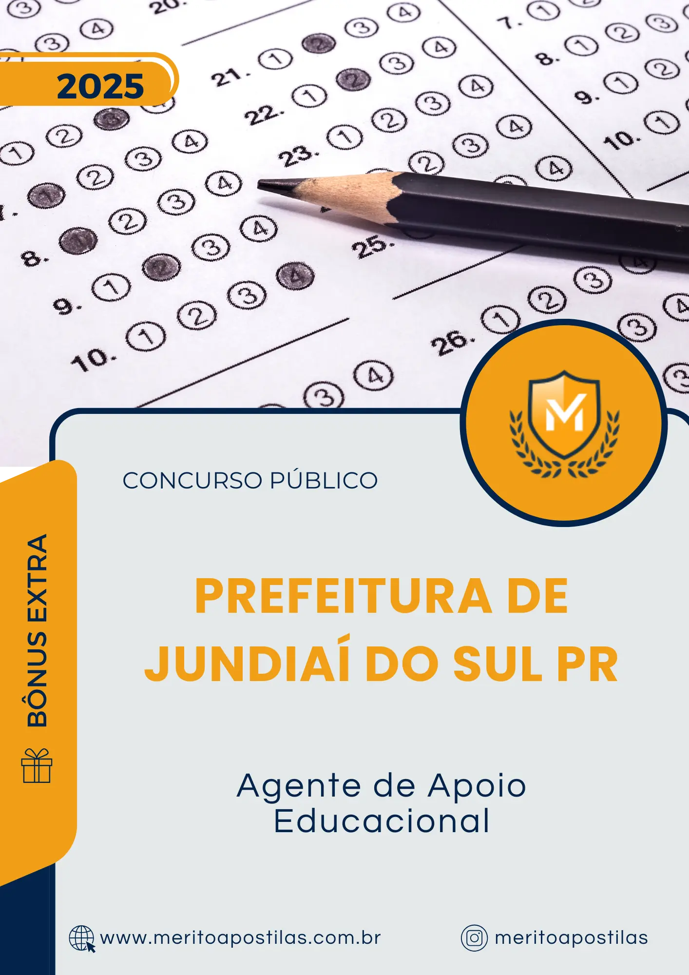 Apostila Agente de Apoio Educacional Prefeitura de Jundiaí do Sul PR 2025