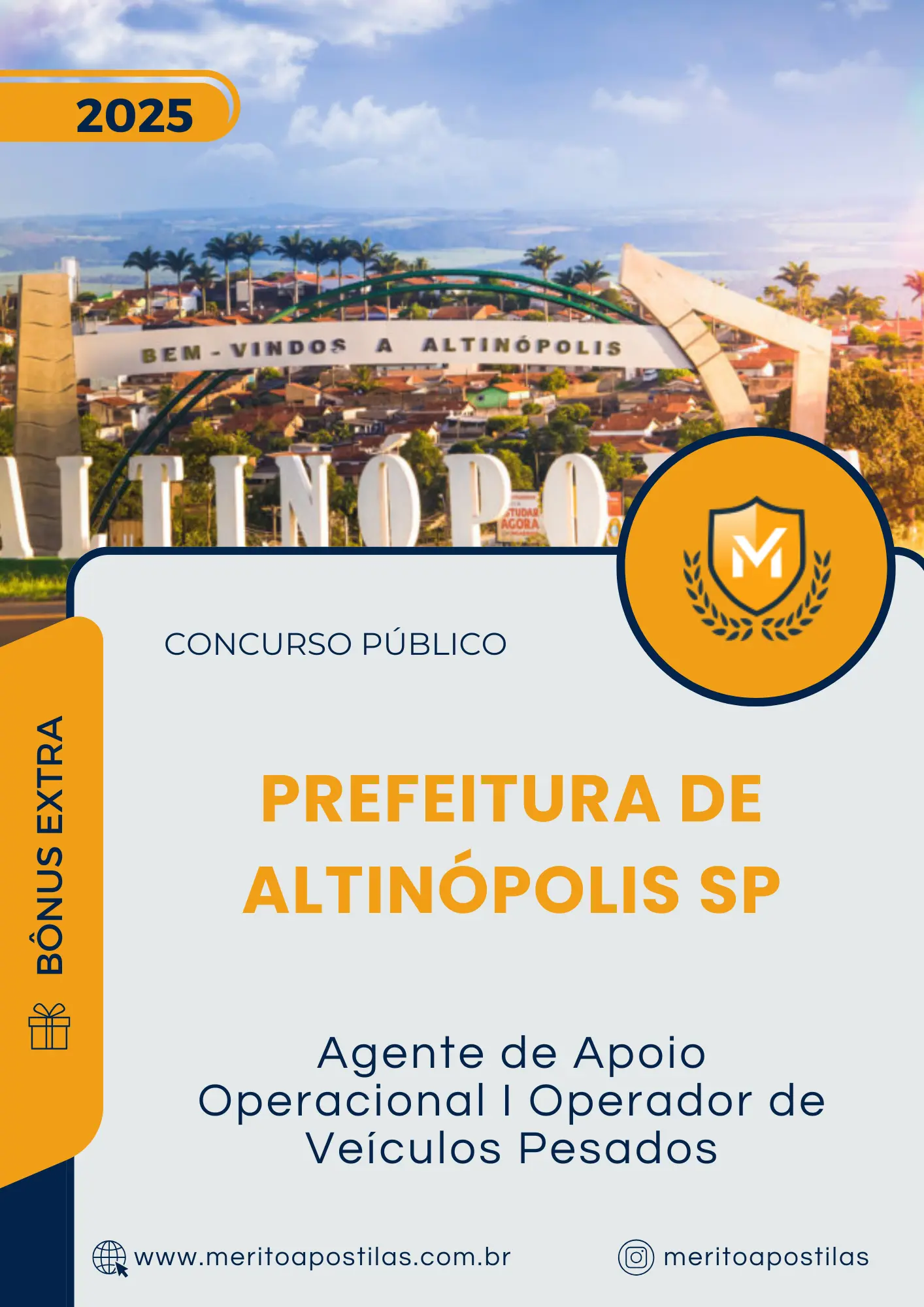 Apostila Agente de Apoio Operacional I Operador de Veículos Pesados Prefeitura de Altinópolis SP 2025
