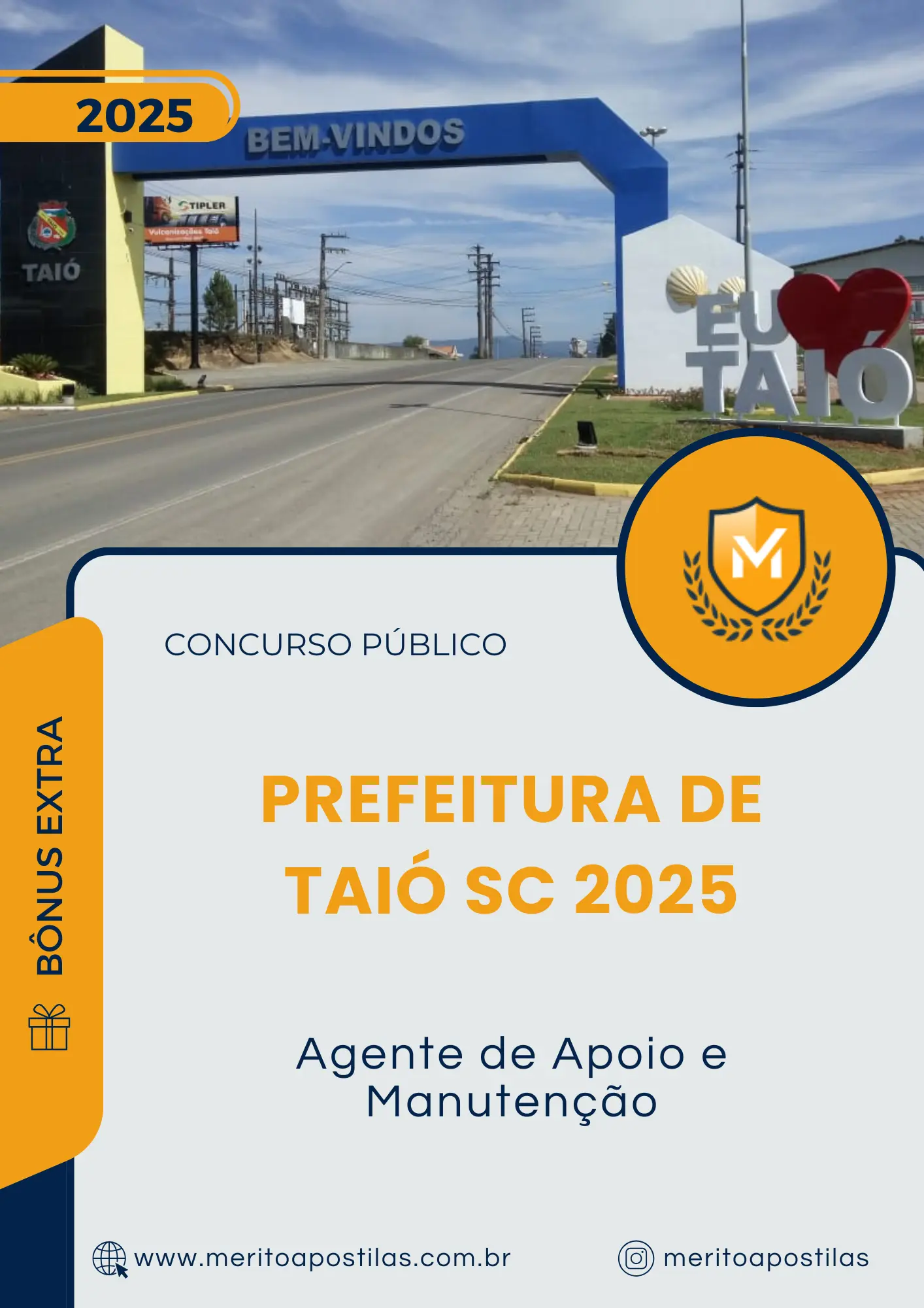 Apostila Agente de Apoio e Manutenção Prefeitura de Taió SC 2025