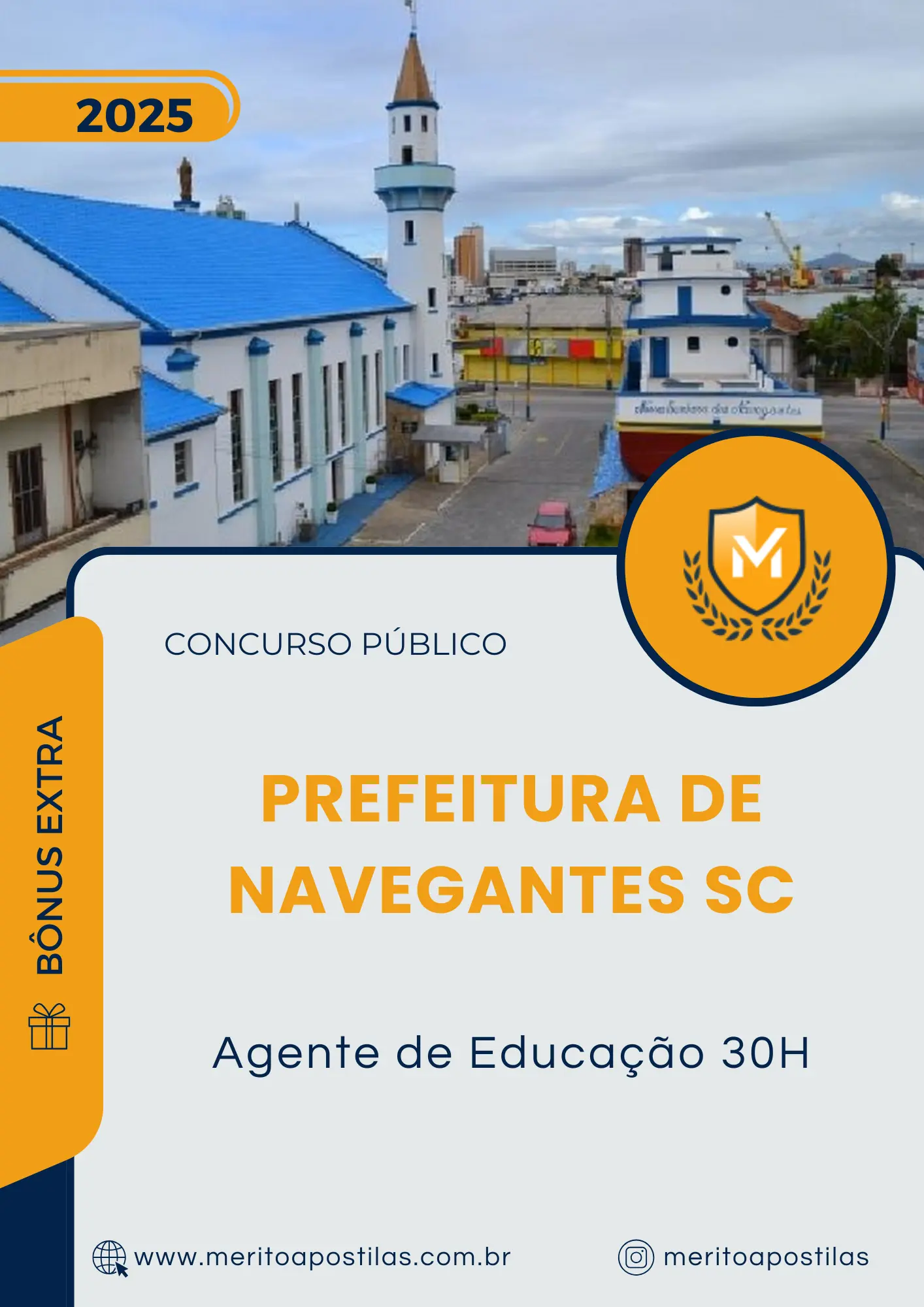 Apostila Agente de Educação 30H Prefeitura de Navegantes SC 2025