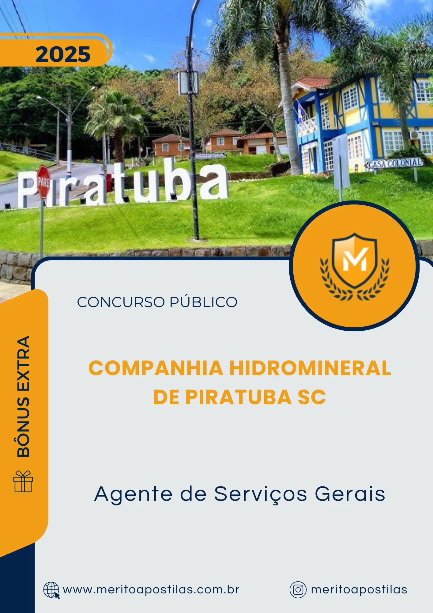 Apostila Agente de Serviços Gerais Concurso Público Companhia Hidromineral de Piratuba SC 2025