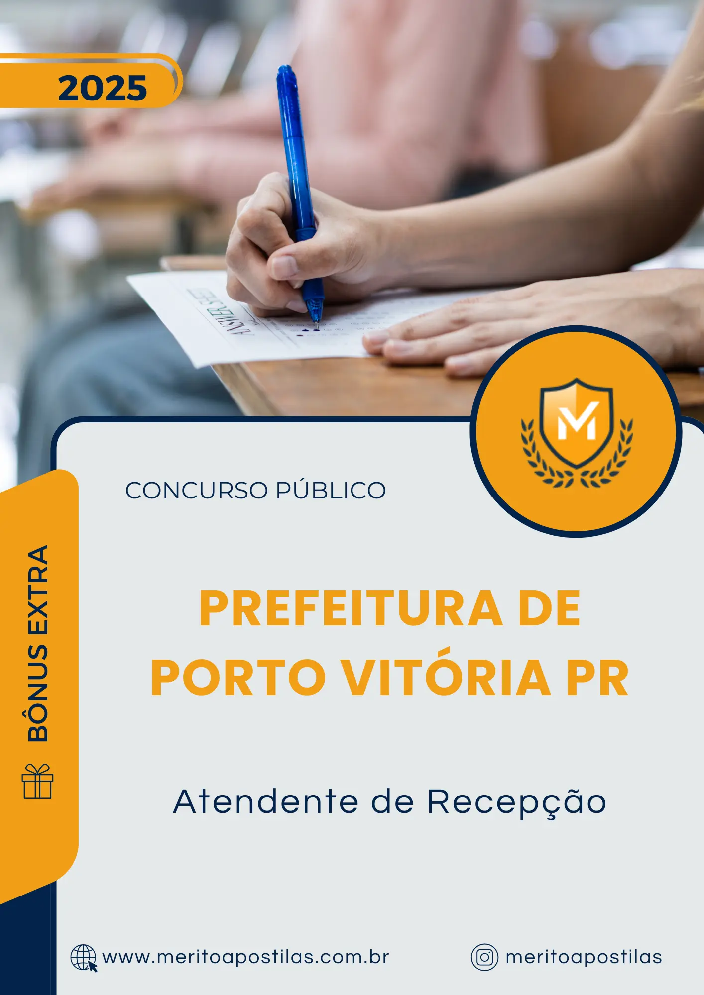 Apostila Atendente de Recepção Prefeitura de Porto Vitória PR 2025