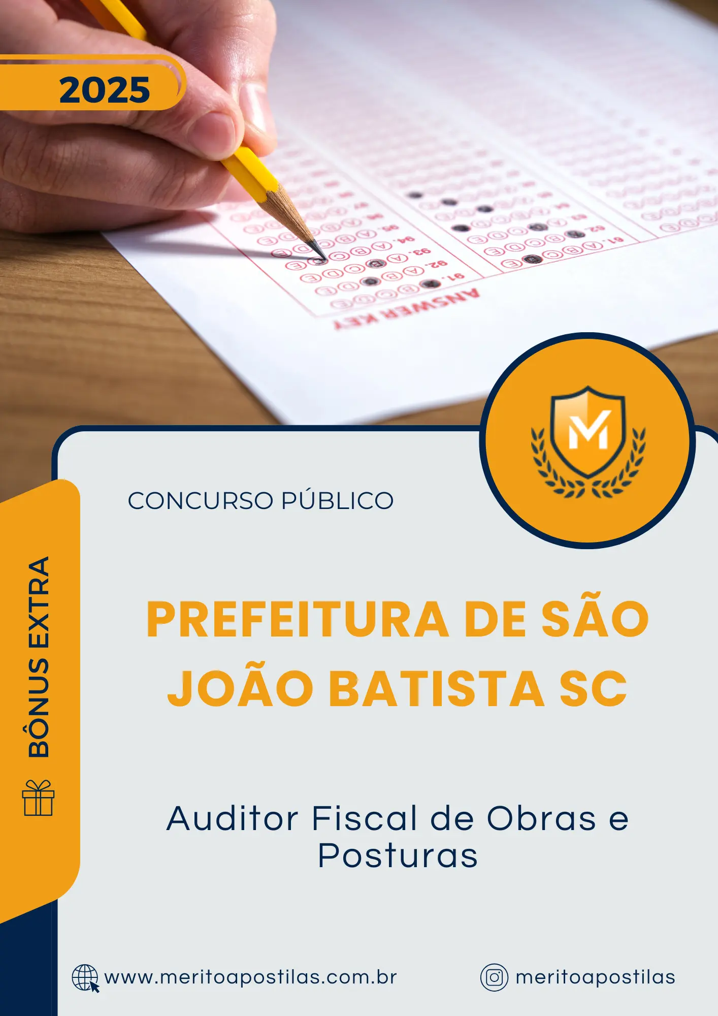 Apostila Auditor Fiscal de Obras e Posturas Prefeitura de São João Batista SC 2025