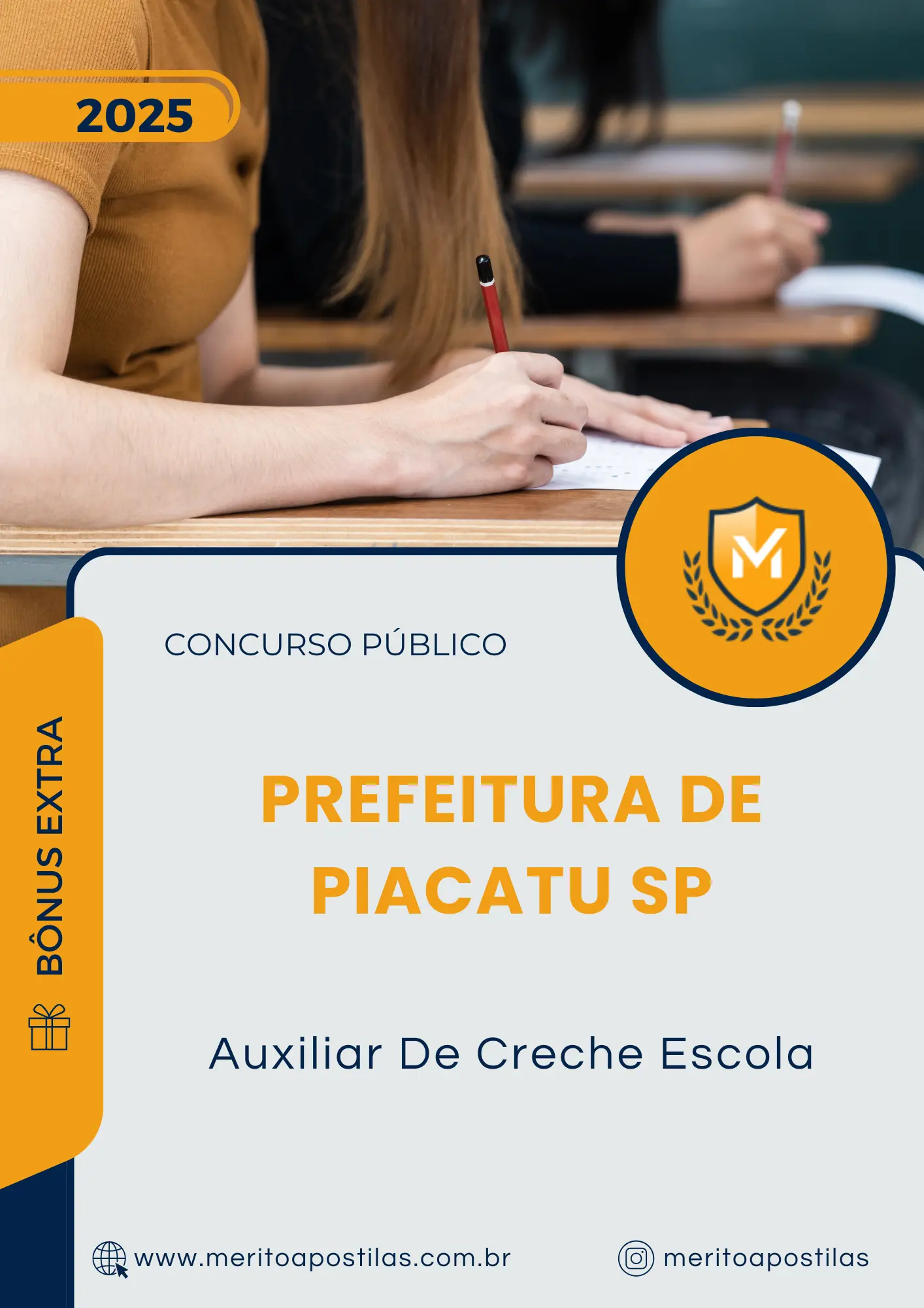 Apostila Auxiliar De Creche Escola Prefeitura de Piacatu SP 2025