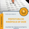 Apostila Auxiliar De Desenvolvimento Infantil Prefeitura de Rinópolis SP 2025