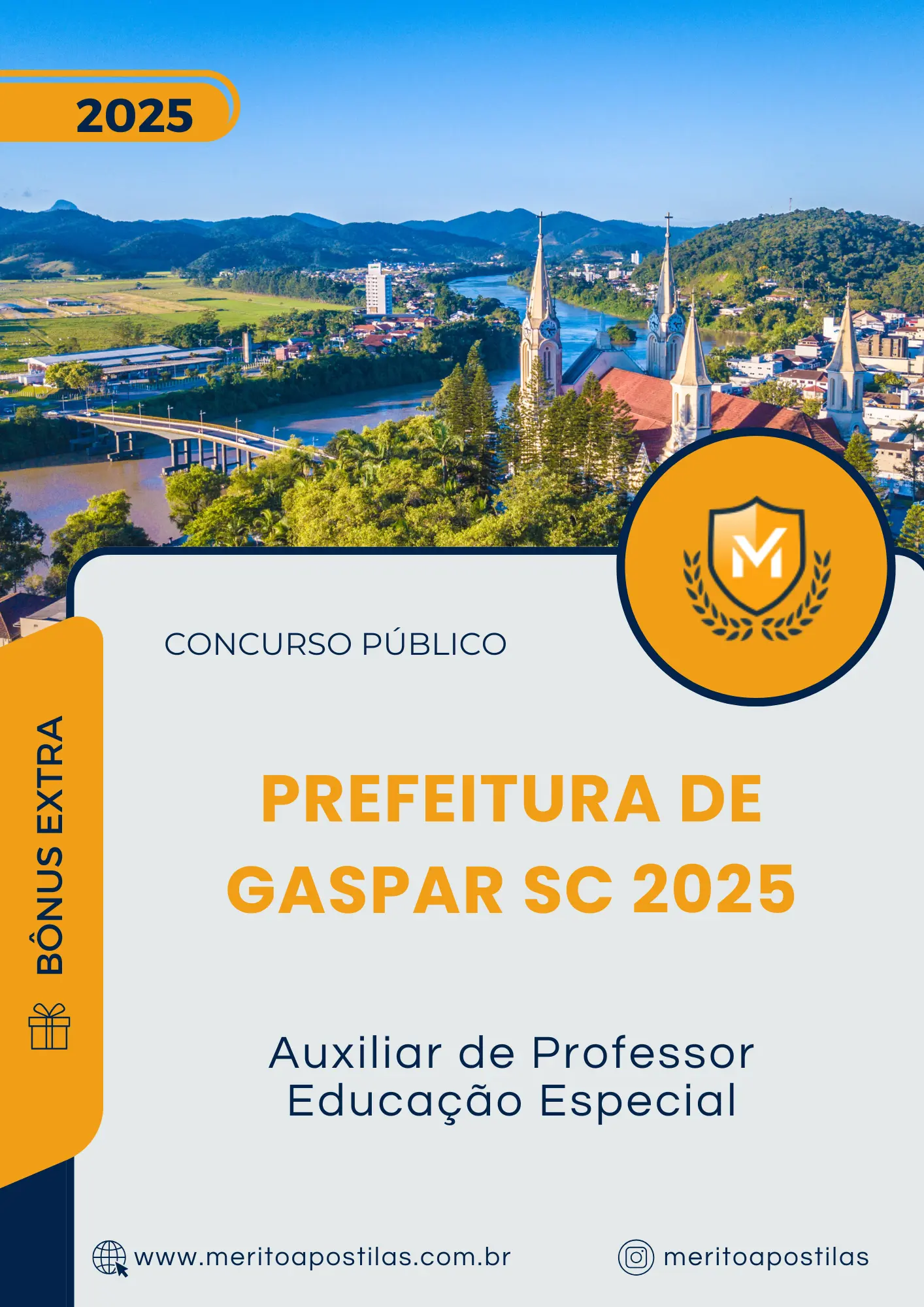 Apostila Auxiliar de Professor Educação Especial Prefeitura de Gaspar SC 2025