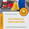 Apostila Auxiliar de Serviços Gerais Prefeitura de São Pedro da União MG 2025