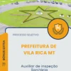 Apostila Auxiliar de inspeção Sanitária Prefeitura de Vila Rica MT 2025