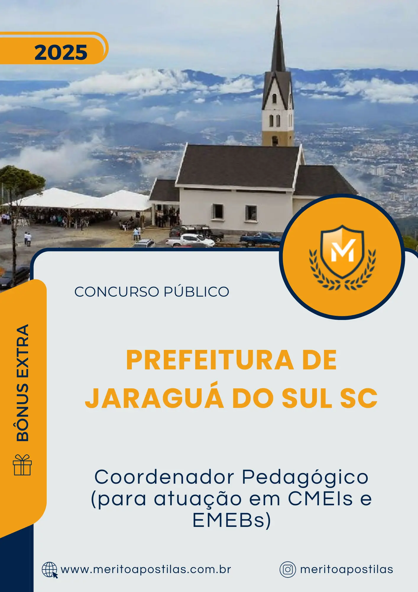 Apostila Coordenador Pedagógico para atuação em CMEIs e EMEBs Prefeitura de Jaraguá do Sul SC 2025