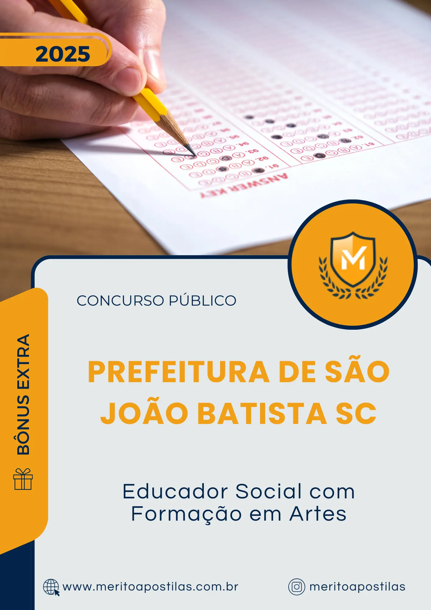 Apostila Educador Social com Formação em Artes Prefeitura de São João Batista SC 2025