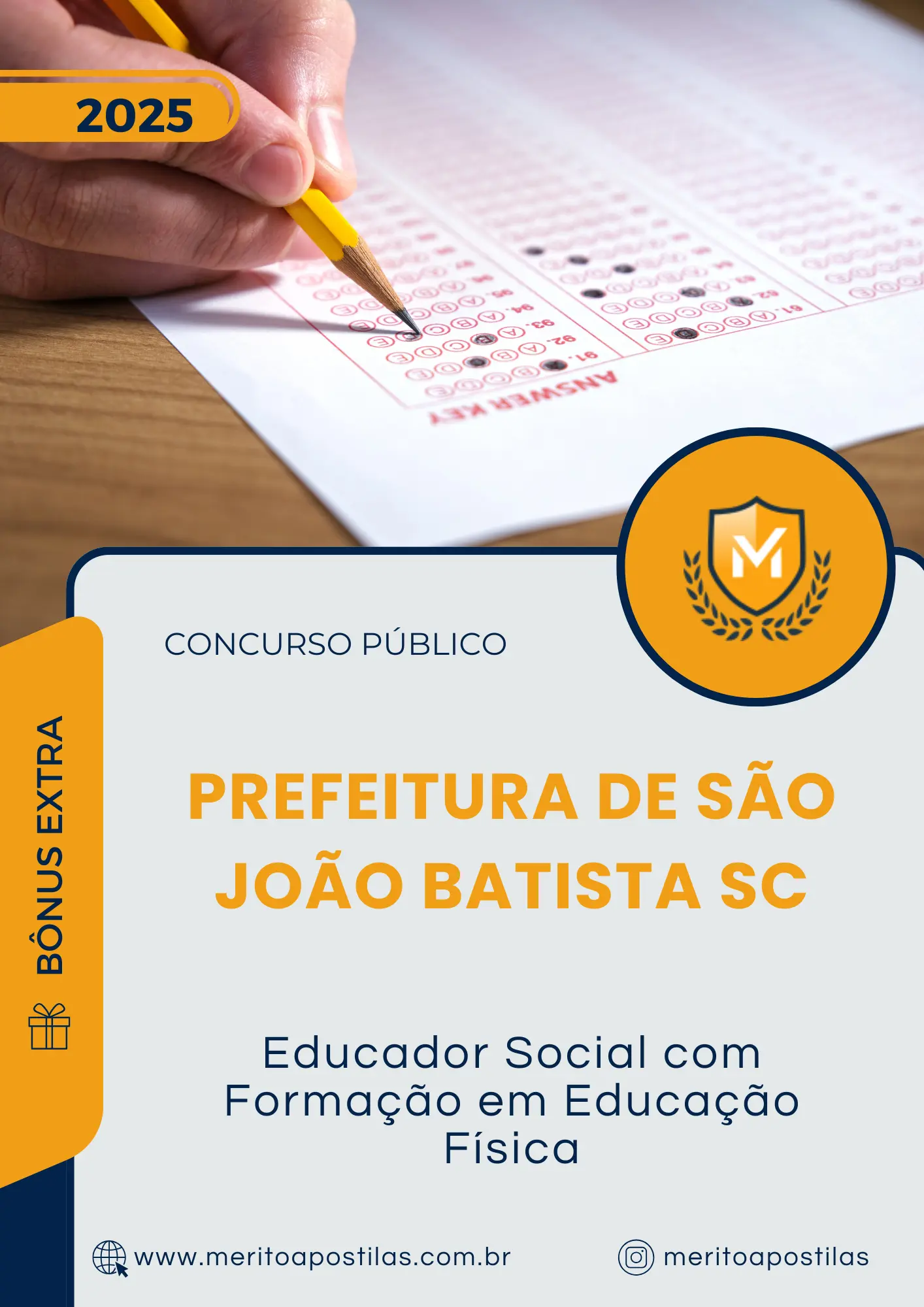 Apostila Educador Social com Formação em Educação Física Prefeitura de São João Batista SC 2025