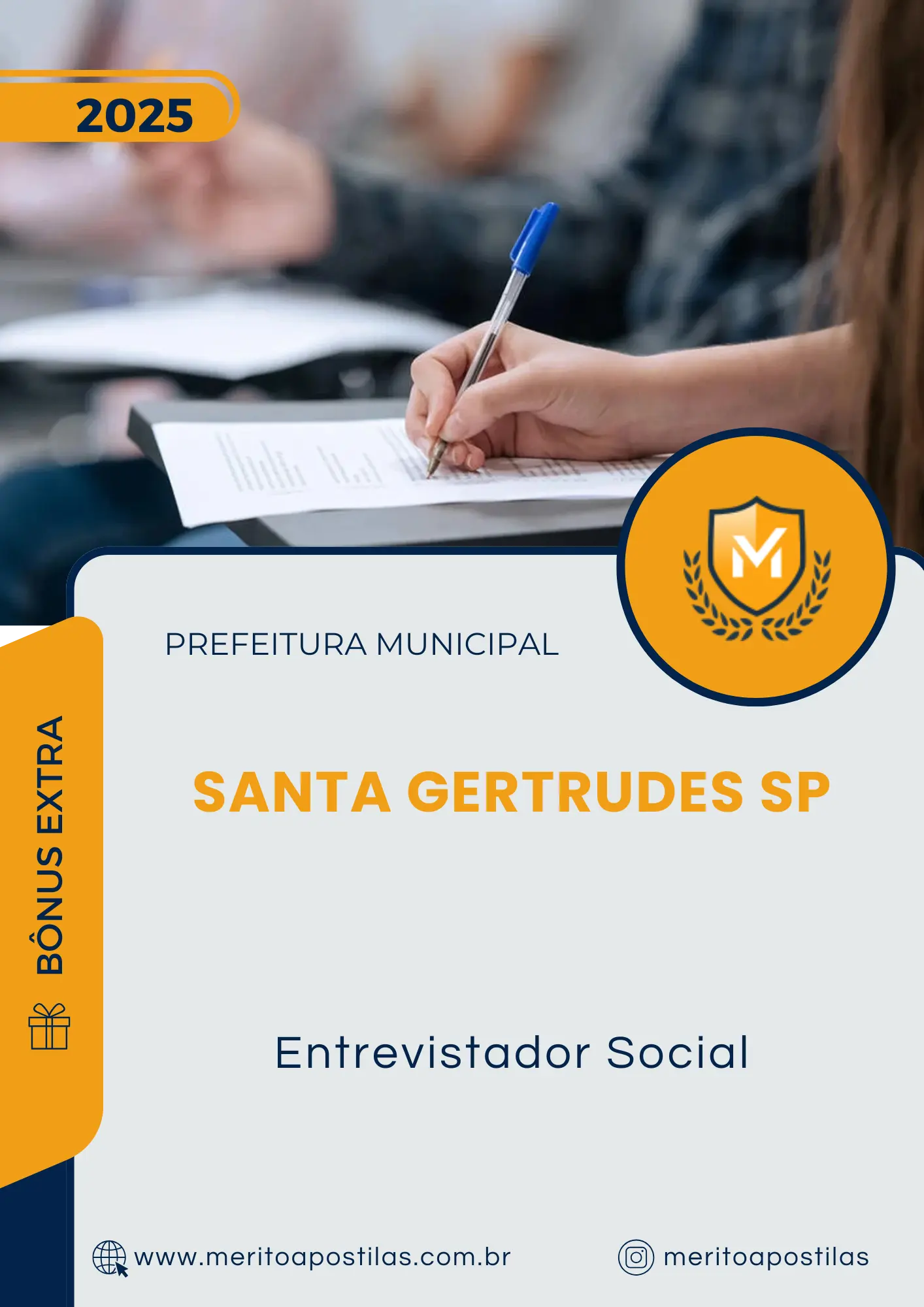 Apostila Entrevistador Social Prefeitura de Santa Gertrudes SP 2025