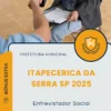 Apostila Entrevistador Social Prefeitura de Itapecerica da Serra SP 2025