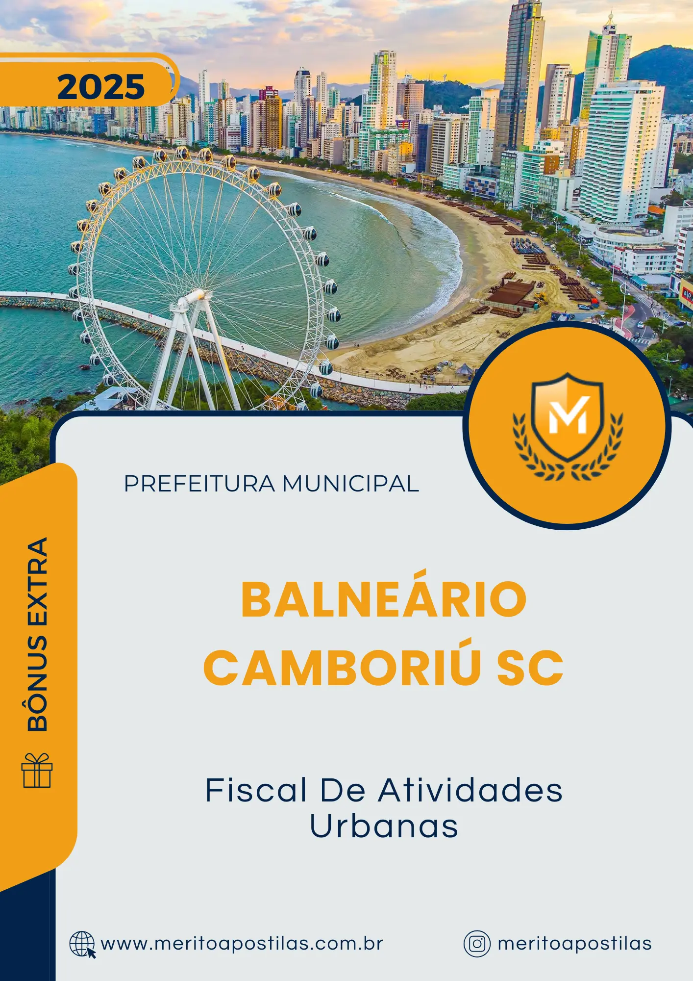 Apostila Fiscal De Atividades Urbanas Prefeitura de Balneário Camboriú SC 2025