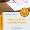 Apostila Fonoaudiólogo Prefeitura de Calçado PE 2025