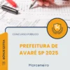 Apostila Marceneiro Prefeitura de Avaré SP 2025