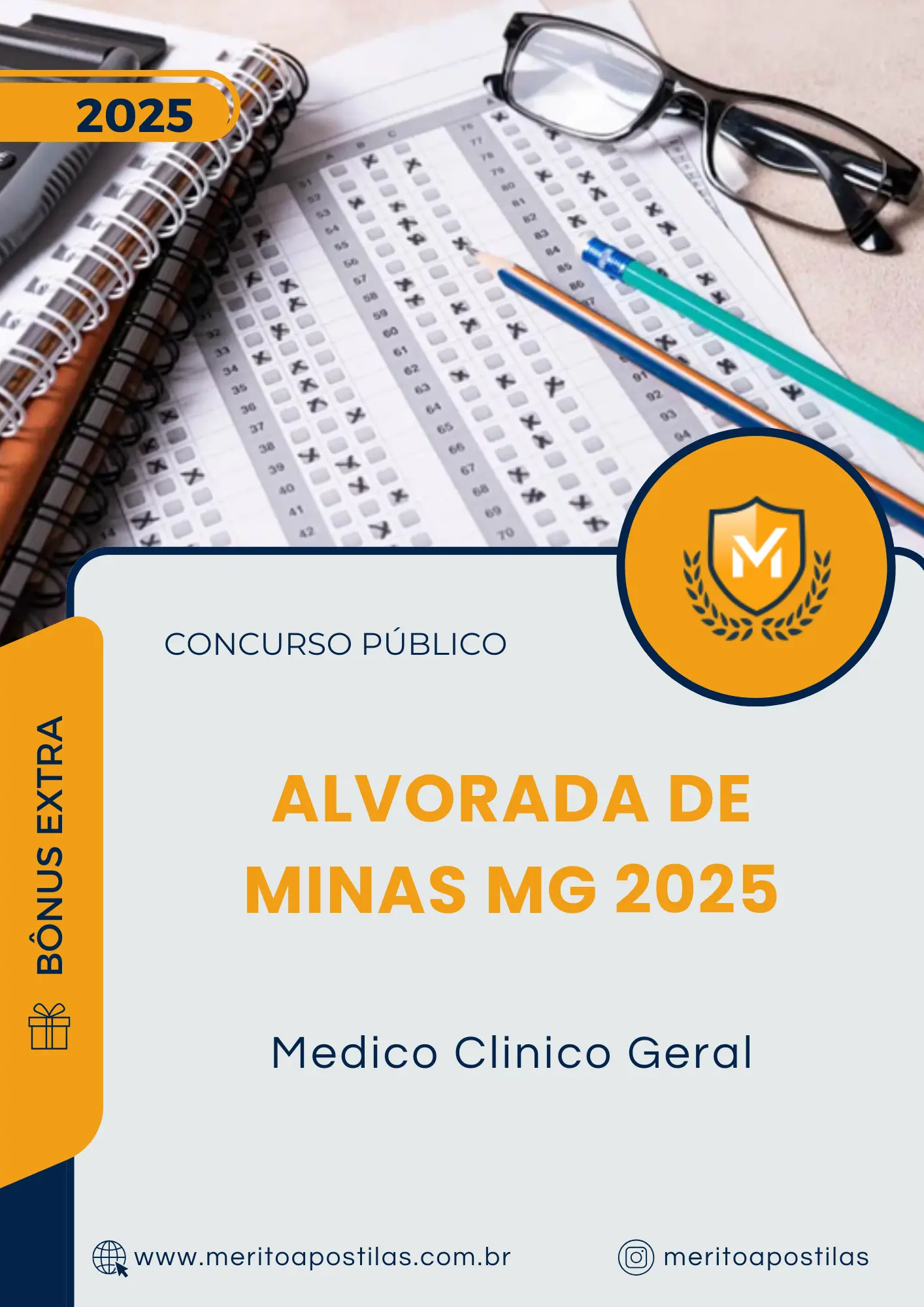 Apostila Medico Clinico Geral Prefeitura de Alvorada de Minas MG 2025