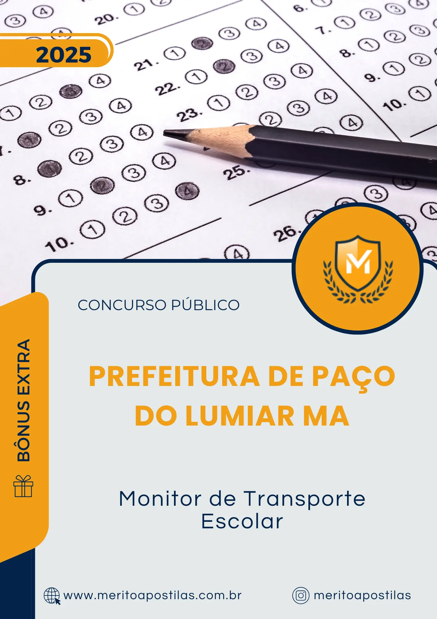 Apostila Monitor de Transporte Escolar Prefeitura de Paço do Lumiar MA 2025