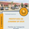 Apostila Monitor de Transporte Escolar Prefeitura de Jumirim SP 2025