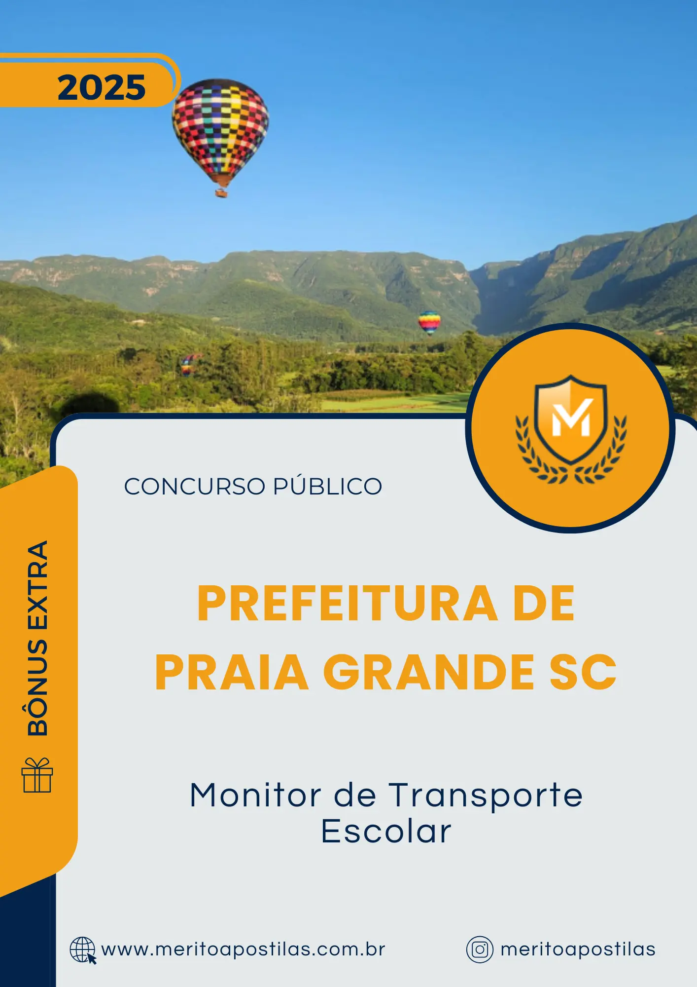 Apostila Monitor de Transporte Escolar Prefeitura de Praia Grande SC 2025