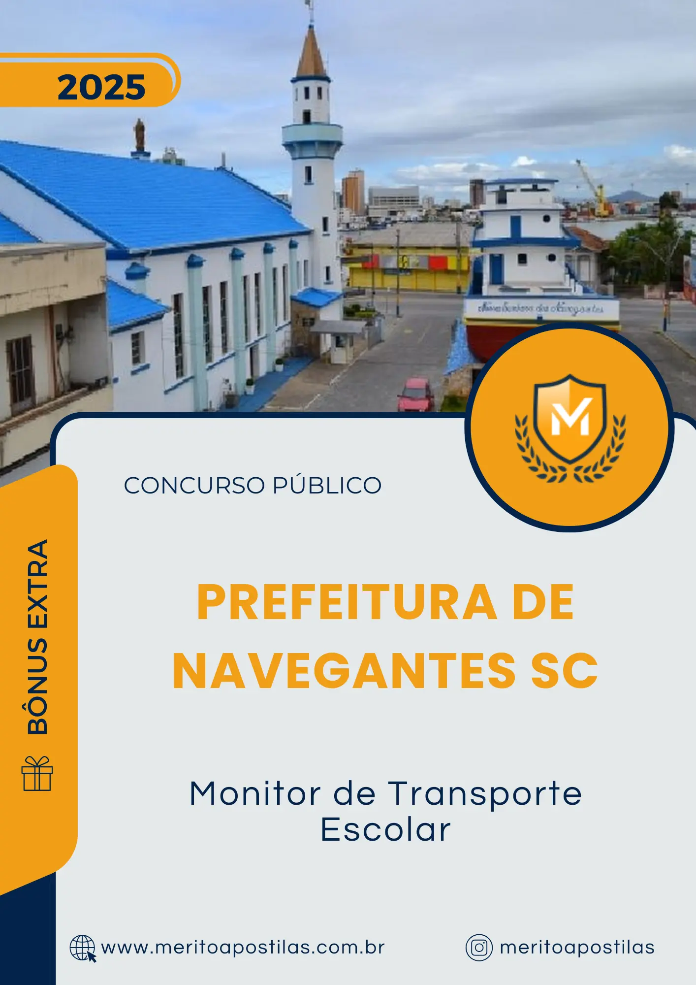 Apostila Monitor de Transporte Escolar Prefeitura de Navegantes SC 2025