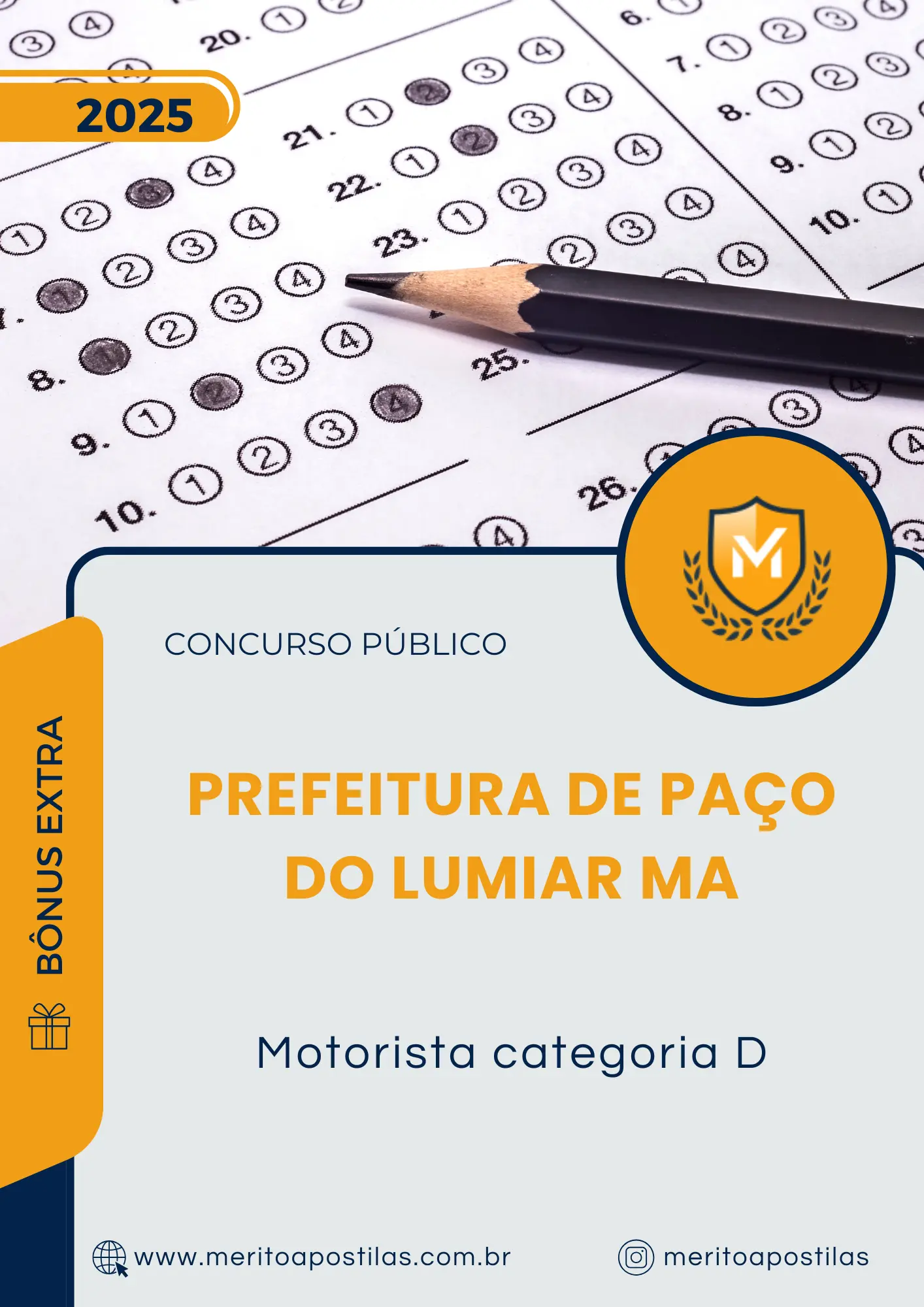 Apostila Motorista Categoria D Prefeitura de Paço do Lumiar MA 2025