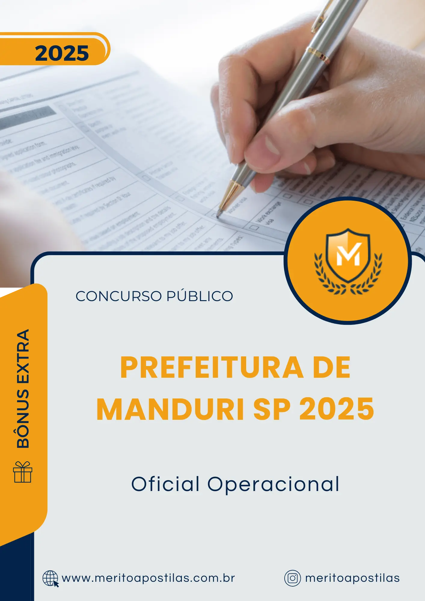 Apostila Oficial Operacional Prefeitura de Manduri SP 2025