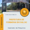 Apostila Operador de Máquinas Prefeitura de Formosa do Sul SC 2025