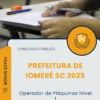 Apostila Operador de Máquinas Nível I Prefeitura de Iomerê SC 2025