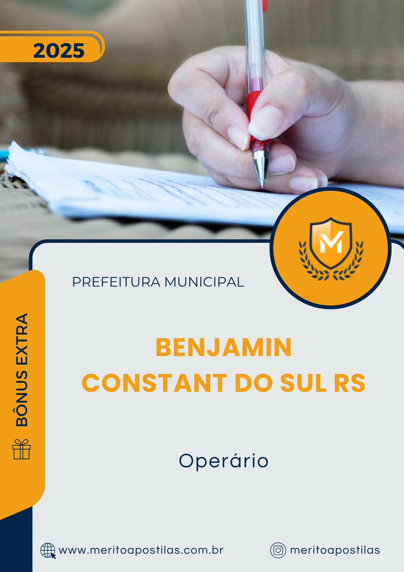 Apostila Operário Prefeitura de Benjamin Constant do Sul RS 2025