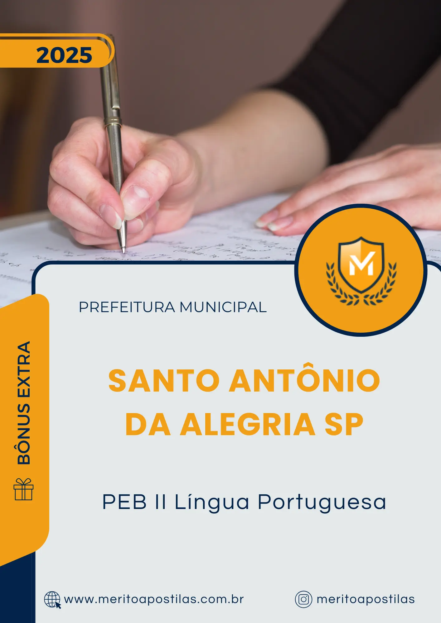Apostila PEB II Língua Portuguesa Prefeitura de Santo Antônio da Alegria SP 2025