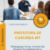 Apostila Pedagogo Anos Iniciais do Ensino Fundamental e Educação Infantil Prefeitura de Carlinda MT 2025