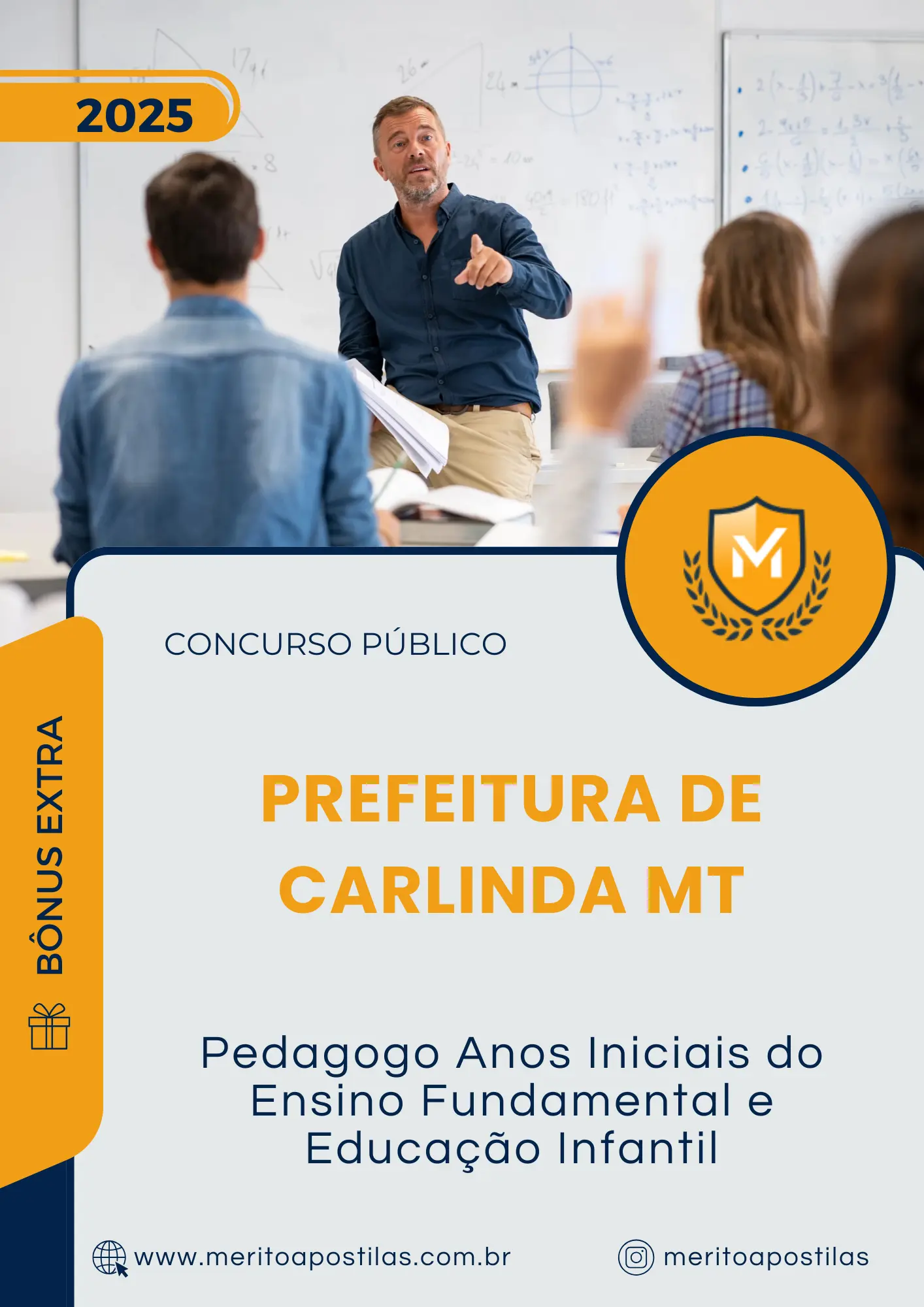 Apostila Pedagogo Anos Iniciais do Ensino Fundamental e Educação Infantil Prefeitura de Carlinda MT 2025