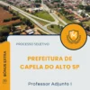Apostila Professor Adjunto I Prefeitura de Capela do Alto SP 2025
