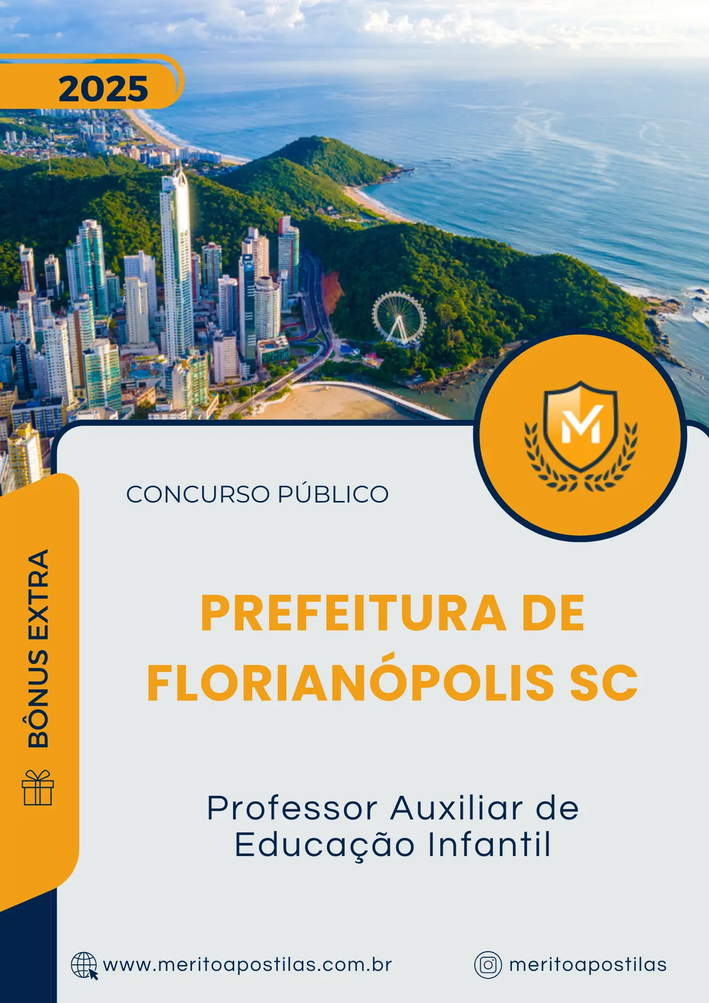 Apostila Professor Auxiliar de Educação Infantil Prefeitura de Florianópolis SC 2025