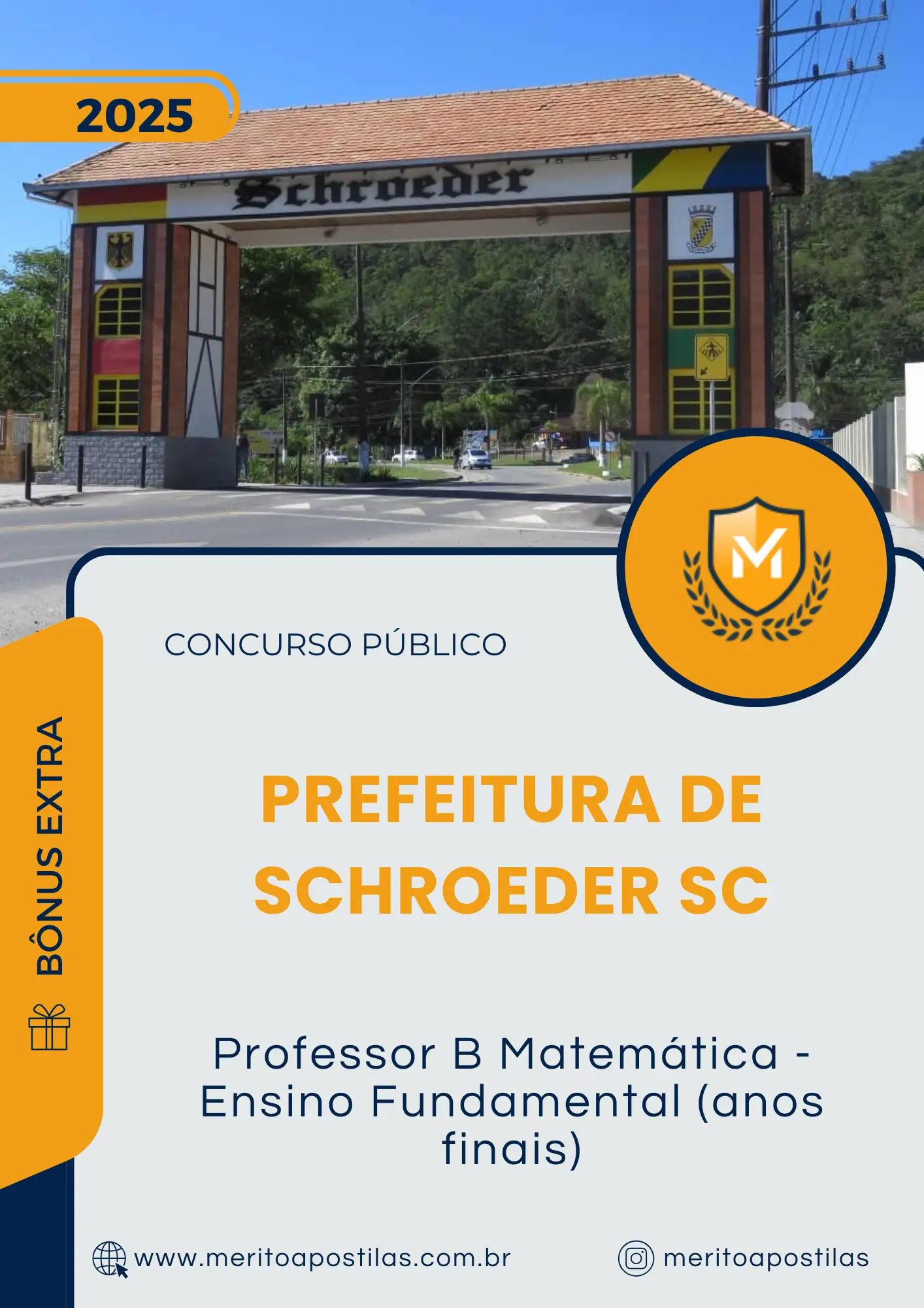 Apostila Professor B Matemática Ensino Fundamental anos finais Prefeitura de Schroeder SC 2025