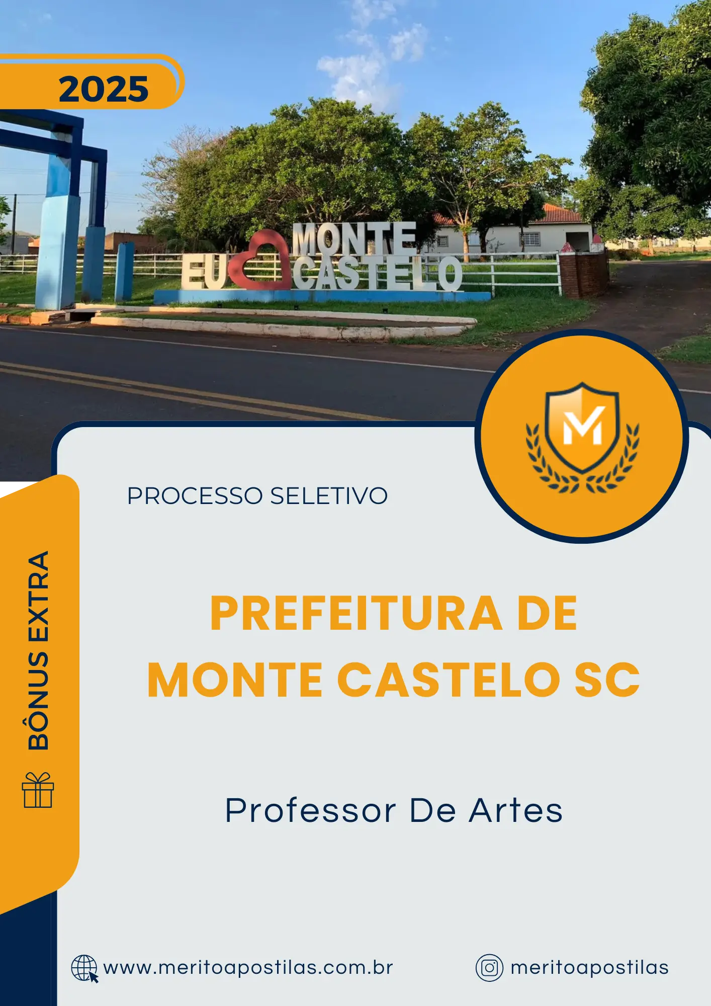 Apostila Professor De Artes Prefeitura de Monte Castelo SC 2025