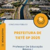Apostila Professor De Educação Básica I Prefeitura de Tietê SP 2025